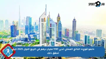 «نمو قوي» الناتج المحلي لدبي 1197 مليار درهم في الربع الأول 2025 كيف تحقق ذلك
